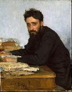 Ilya Repin Portrait of writer Vsevolod Mikhailovich Garshin Spain oil painting artist